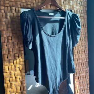 Free People Puff Sleeve Body Suit